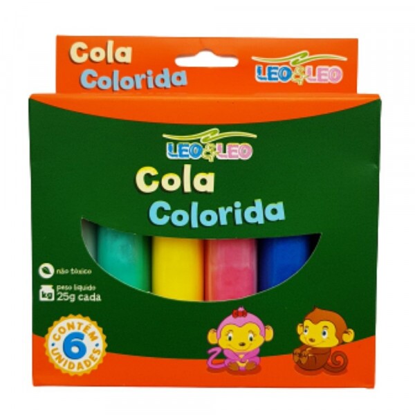 COLA COLORIDA C/6 25G LEO LEO