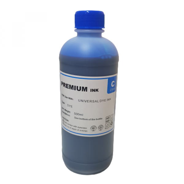 TINTA UNIVERSAL HP/EPSON/BULK INK CYAN 500ML