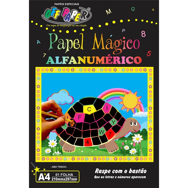 PAPEL MAGICO ALFANUMERICO A4