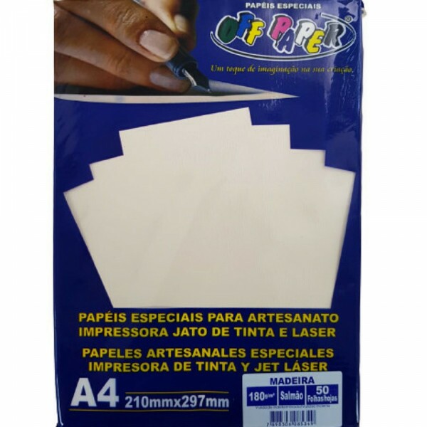 PAPEL MADEIRA A4 OFF PAPER C/ 50 SALMAO