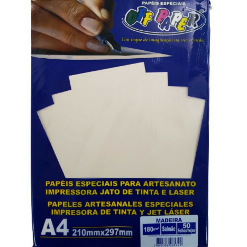 PAPEL MADEIRA A4 OFF PAPER C/ 50 SALMAO