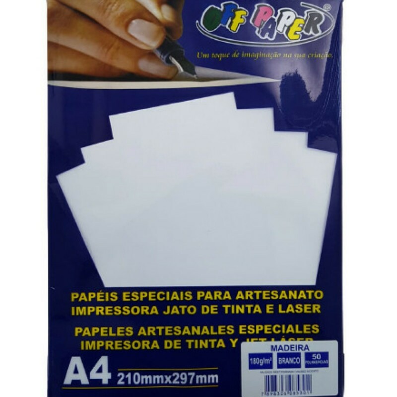 PAPEL MADEIRA A4 OFF PAPER C/ 50 BRANCO