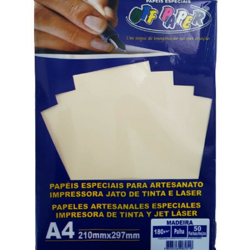 PAPEL MADEIRA A4 OFF PAPER C/ 50 PALHA