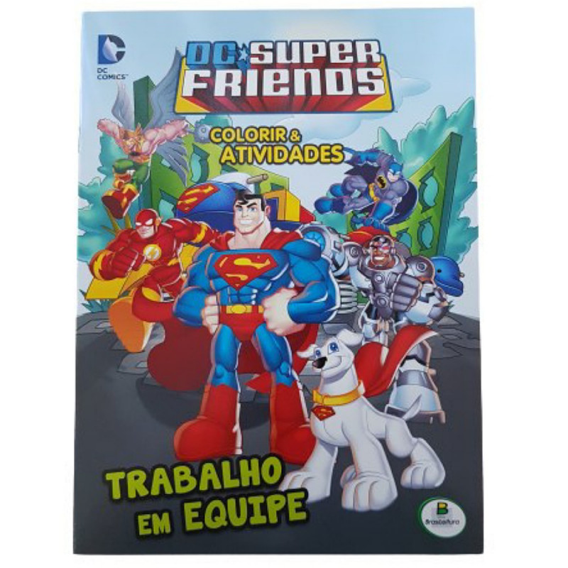COLORIR E ATIVIDADES (GD) - DC SUPER FRIENDS: TRAB