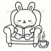 FLUFFY FRIENDS - COLORING BOOK: COZY BUNNY