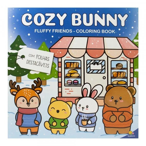 FLUFFY FRIENDS - COLORING BOOK: COZY BUNNY