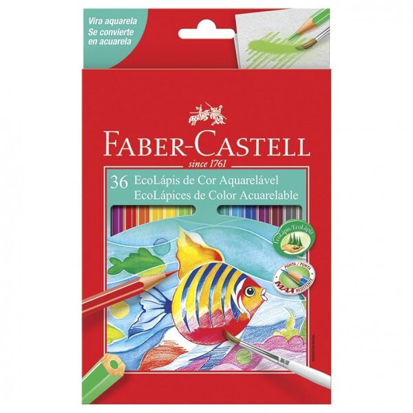 LAPIS DE COR ECOLAPIS AQUARELAVEL 36 CORES