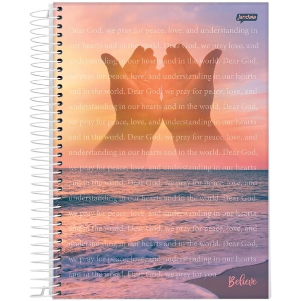 CADERNO ESPIRAL UNIV CD 10X1 160FLS BELIEVE