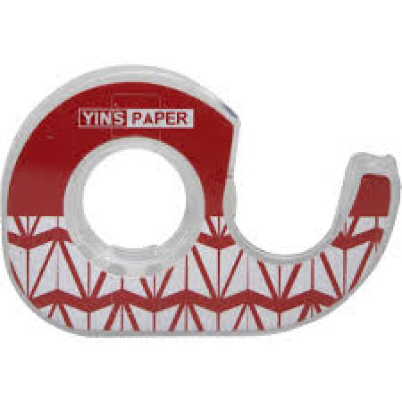 FITA ADESIVA 12MMX10M TRANSPARENTE C/SUPORTE YINS PAPER